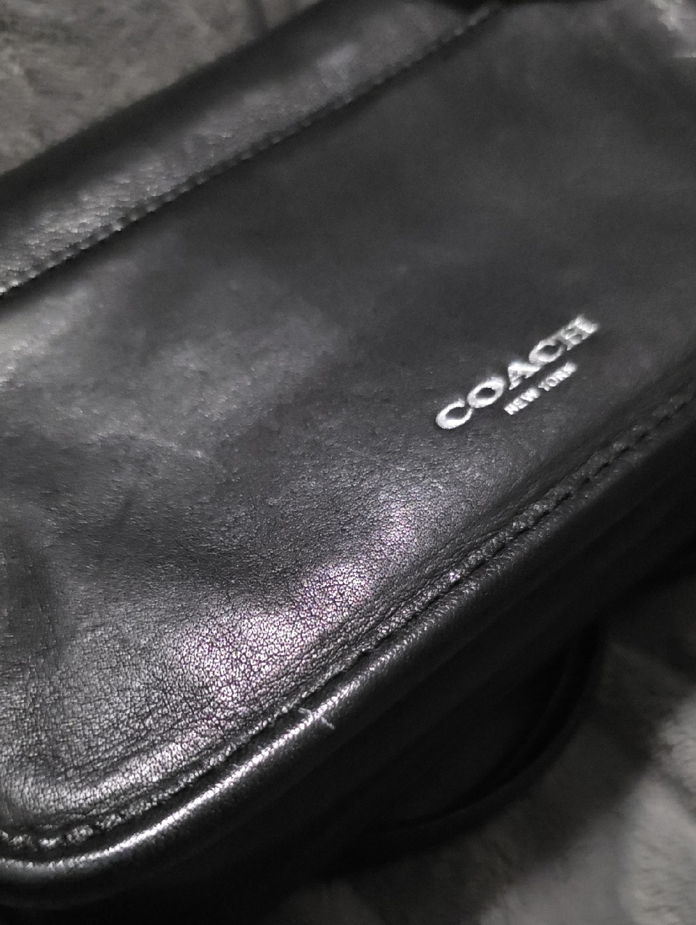 Coach Legacy Black Leather Crossbody - Picture 8 of 10